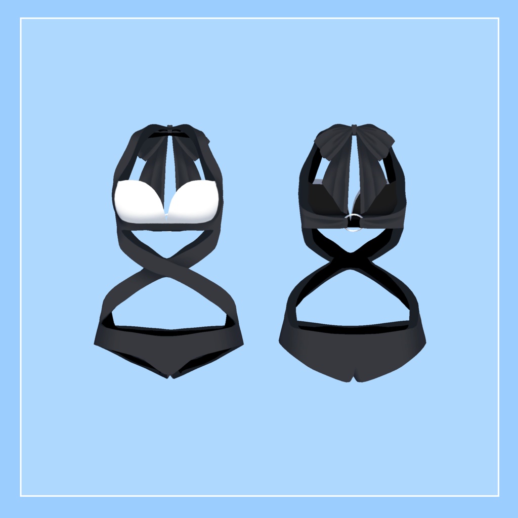 【スキニング済衣装】クロスビキニ