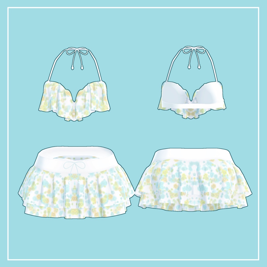 【スキニング済衣装】フリルビキニ