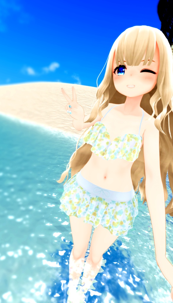 【スキニング済衣装】フリルビキニ