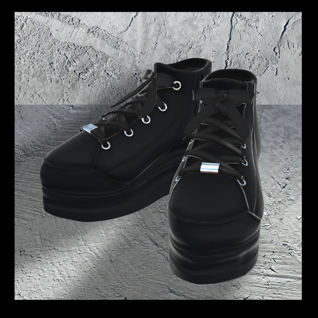 【スキニング済衣装】Tシャツパンクコーデ