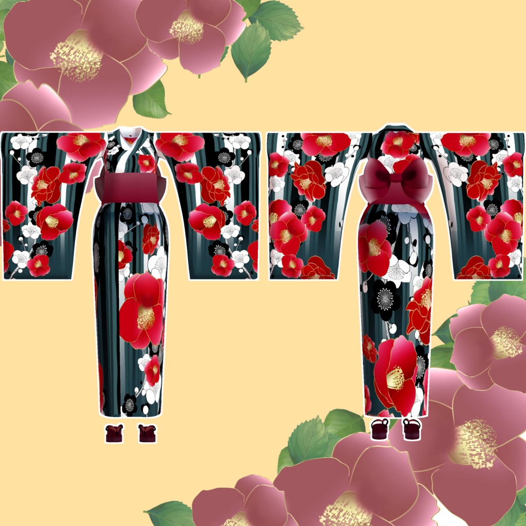 【スキニング済み衣装】浴衣