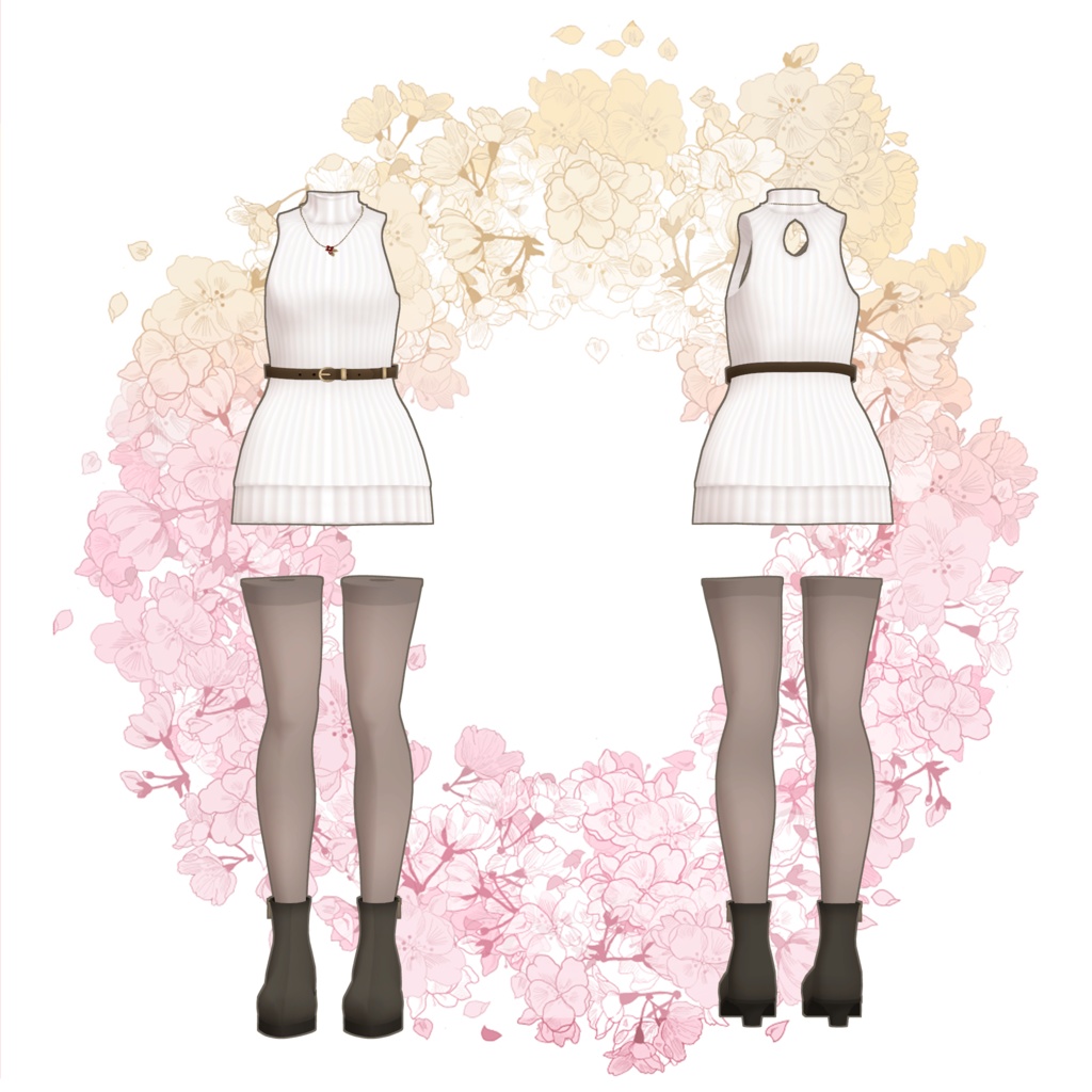 【スキニング済み衣装】クリスマスコーデ