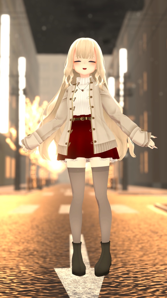 【スキニング済み衣装】クリスマスコーデ