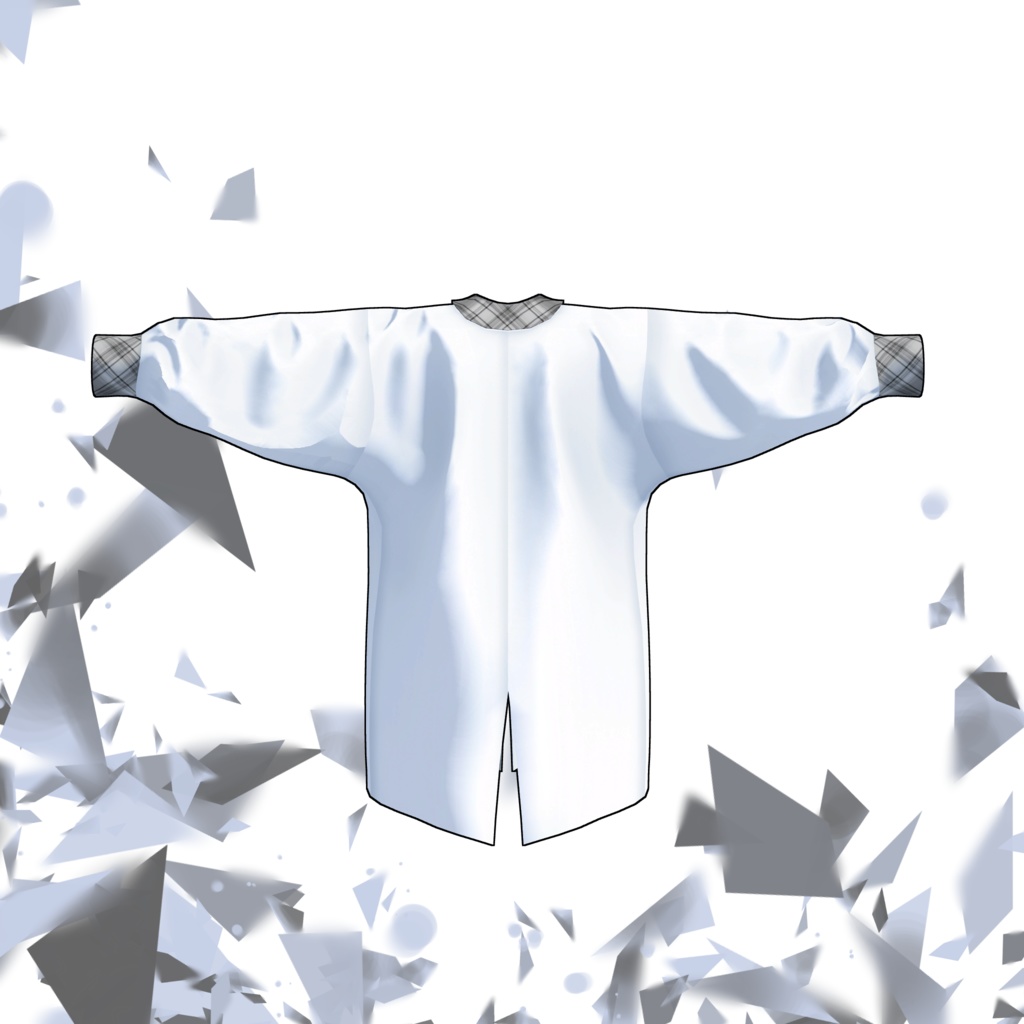 【スキニング済み衣装】ビックシルエットシャツ