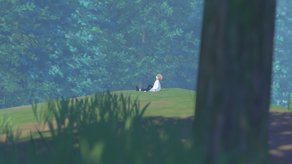 【スキニング済み衣装】ビックシルエットシャツ