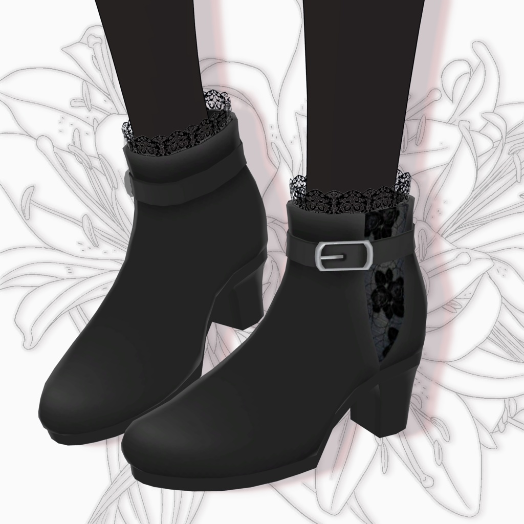 【スキニング済み衣装】Gothickimono