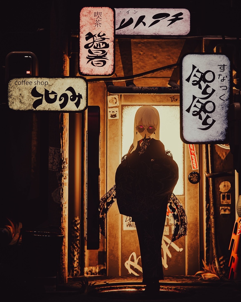 【スキニング済み衣装】Gothickimono