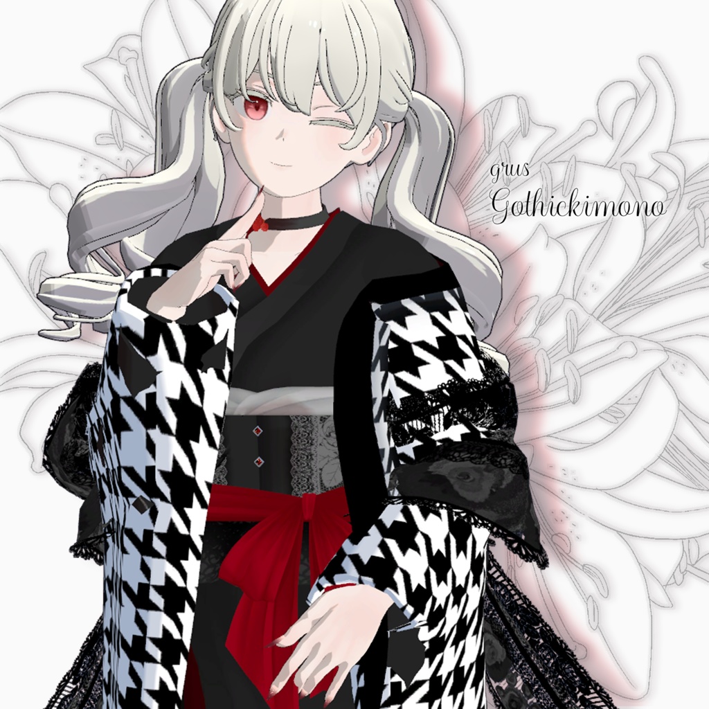 【ｽｷﾆﾝｸﾞ済み衣装】Gothickimono