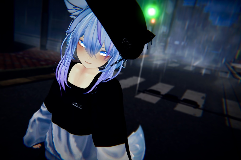 【スキニング済み衣装】バイカラーコーデ