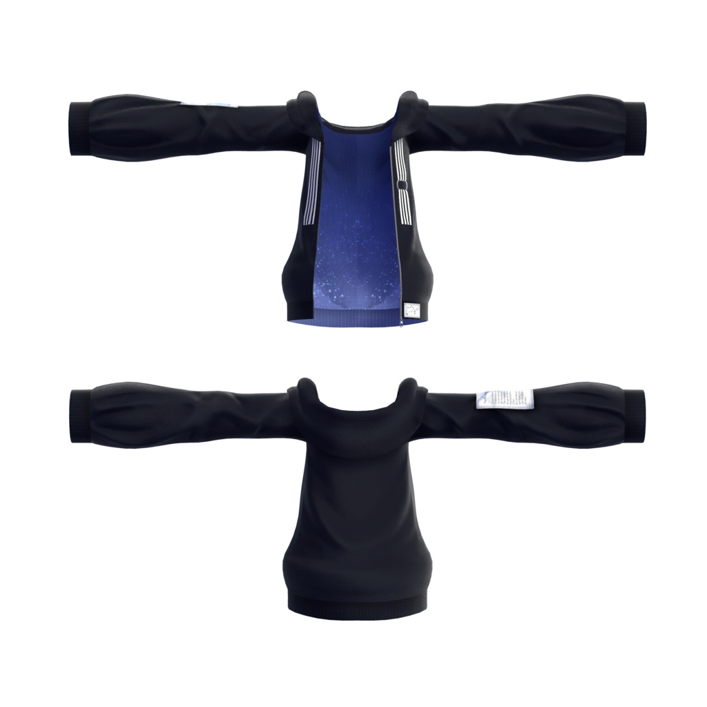 【スキニング済み衣装】だぼパーカー