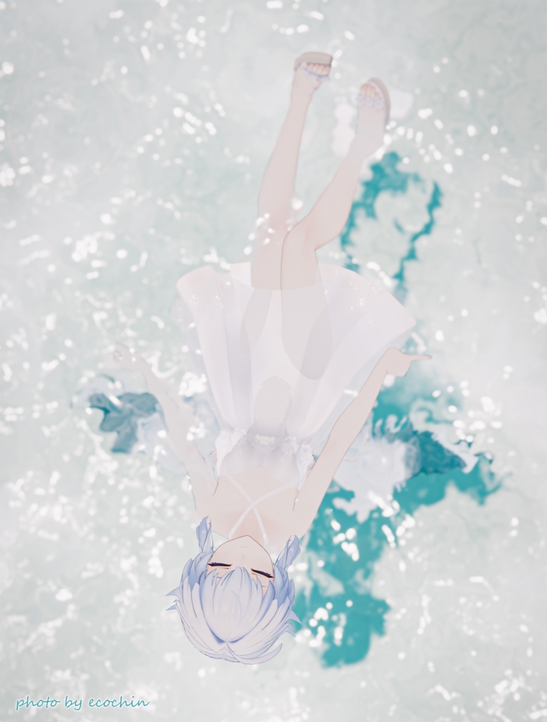 【スキニング済み衣装】フリルワンピ