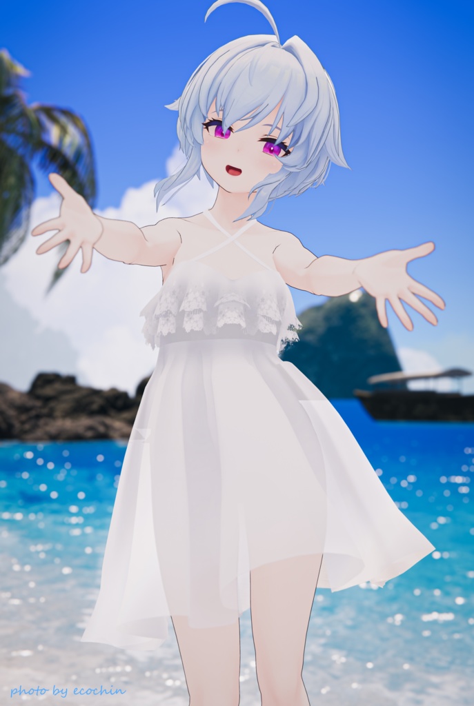 【スキニング済み衣装】フリルワンピ