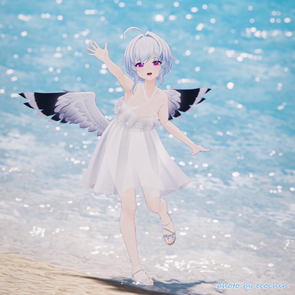 【スキニング済み衣装】フリルワンピ