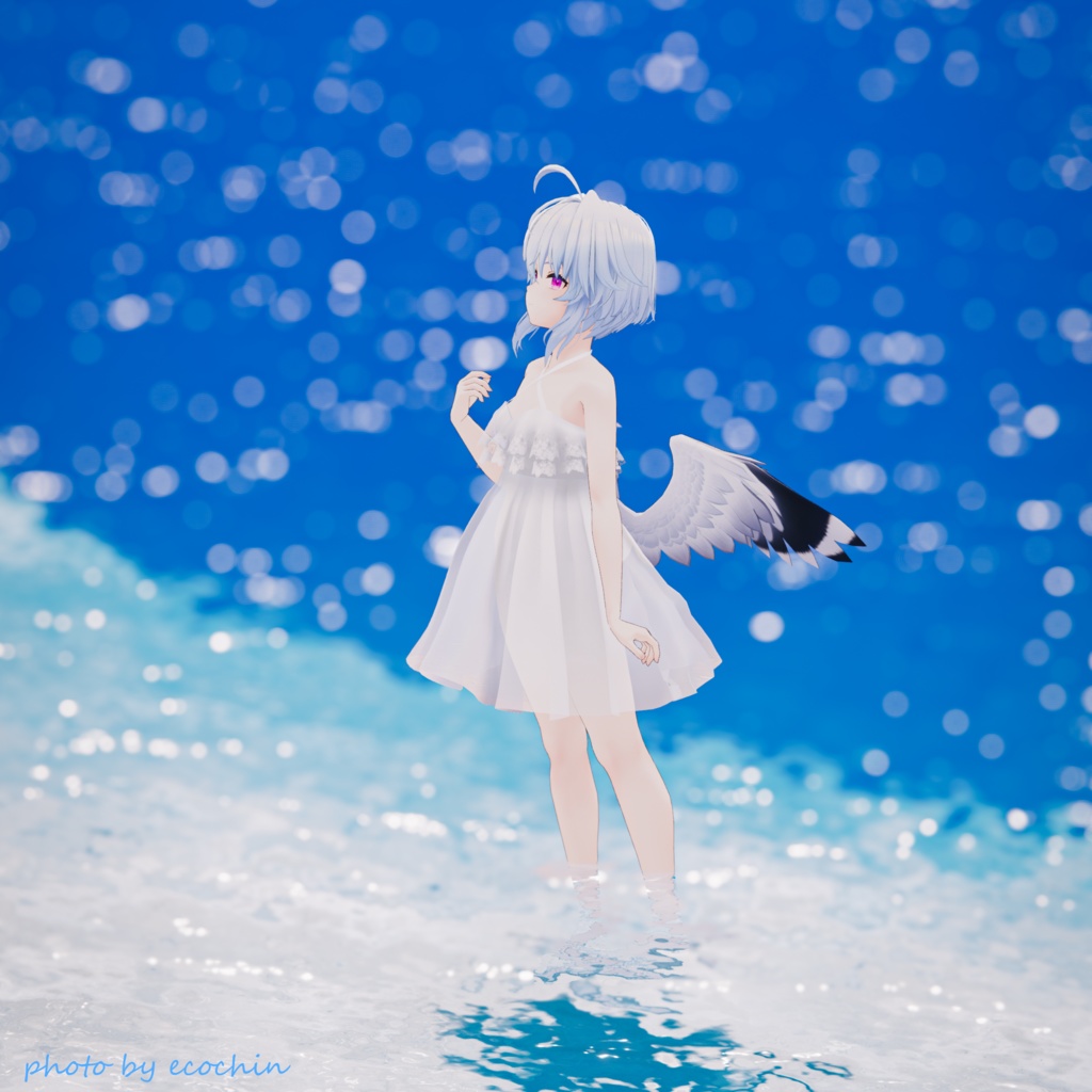 【スキニング済み衣装】フリルワンピ