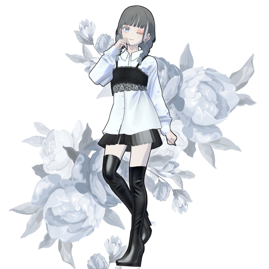 【スキニング済み衣装】ビスチェコーデ