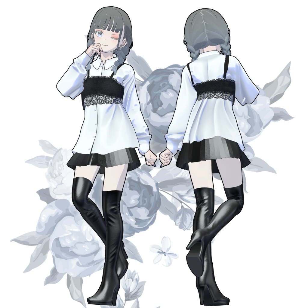 【スキニング済み衣装】ビスチェコーデ