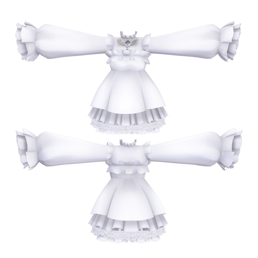 【スキニング済み衣装】天使の涙