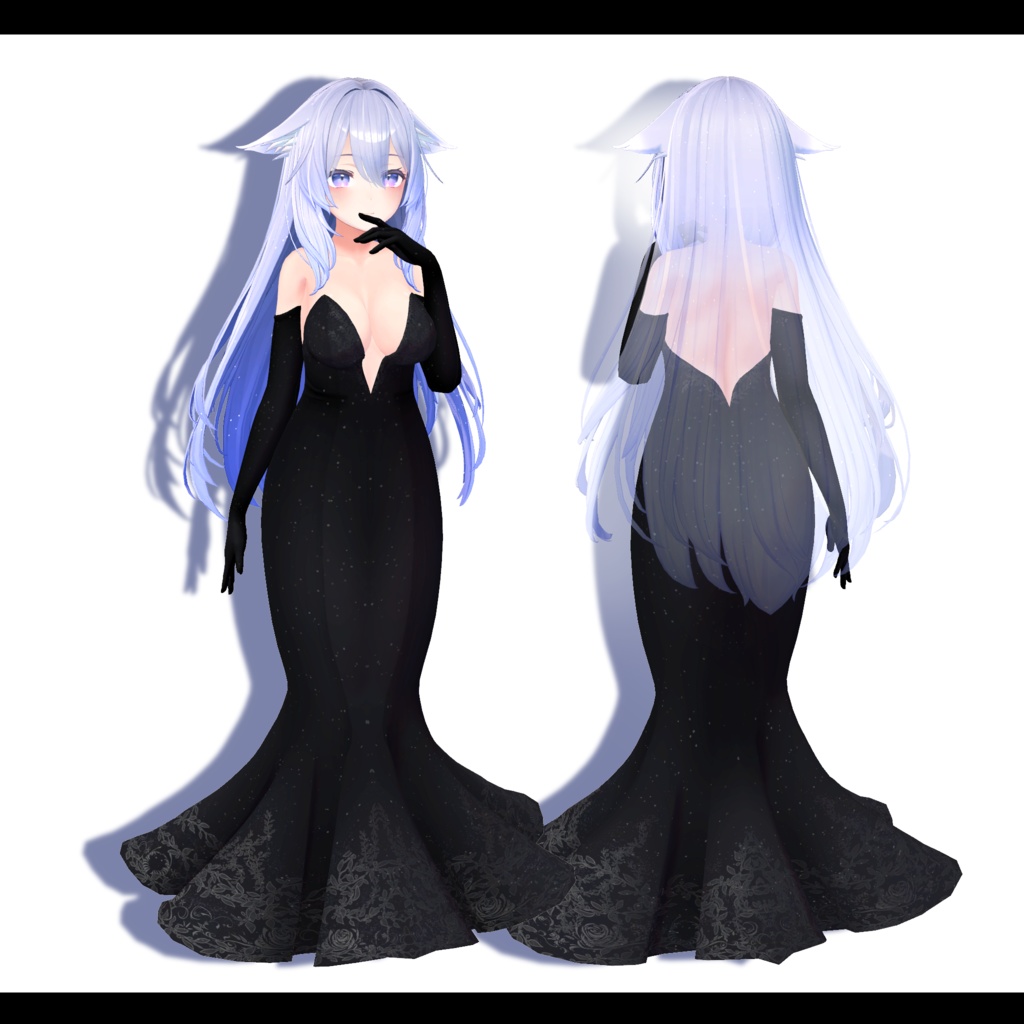 【スキニング済衣装】桔梗ちゃんパーティ衣装セット