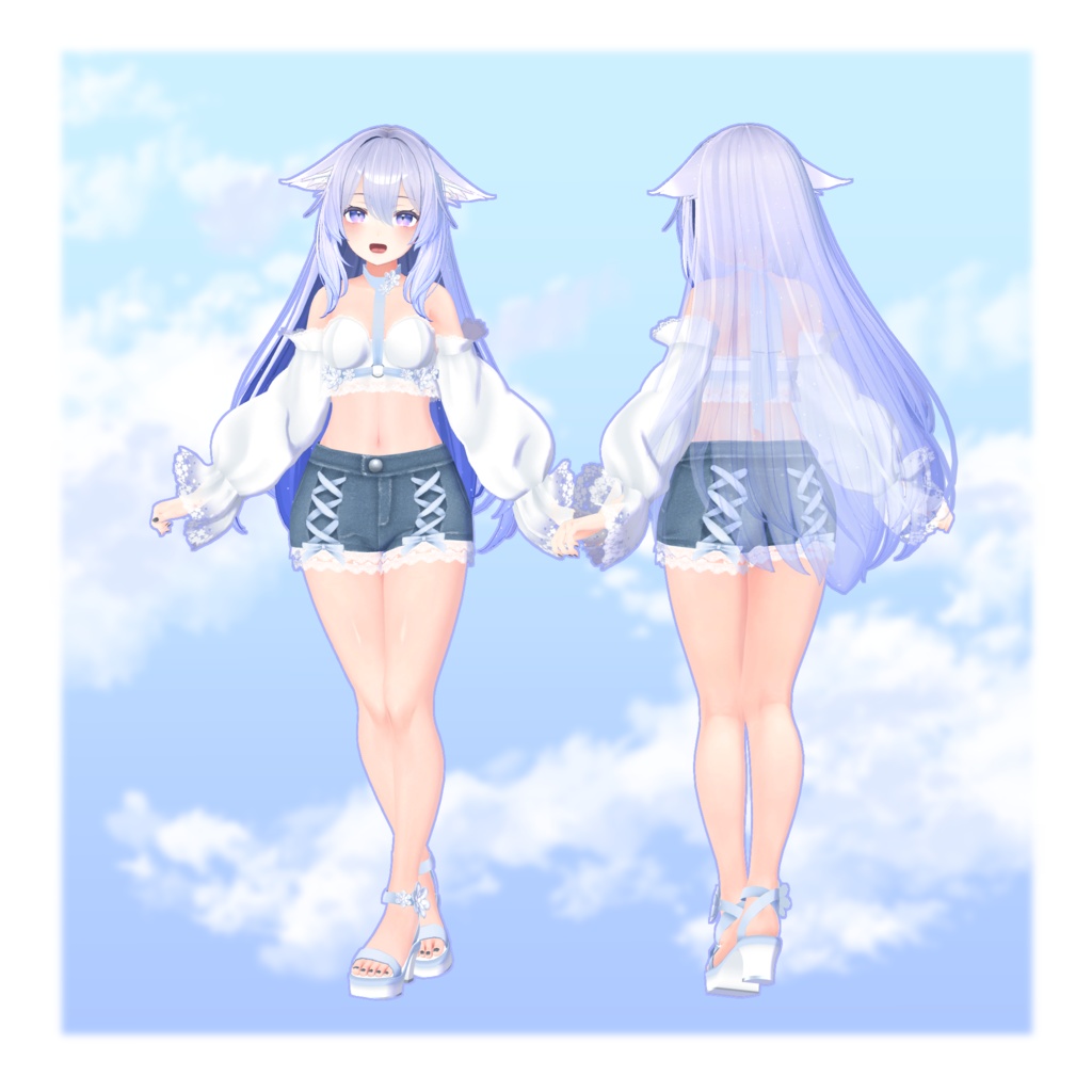 【スキニング済衣装】カジュアルサマー