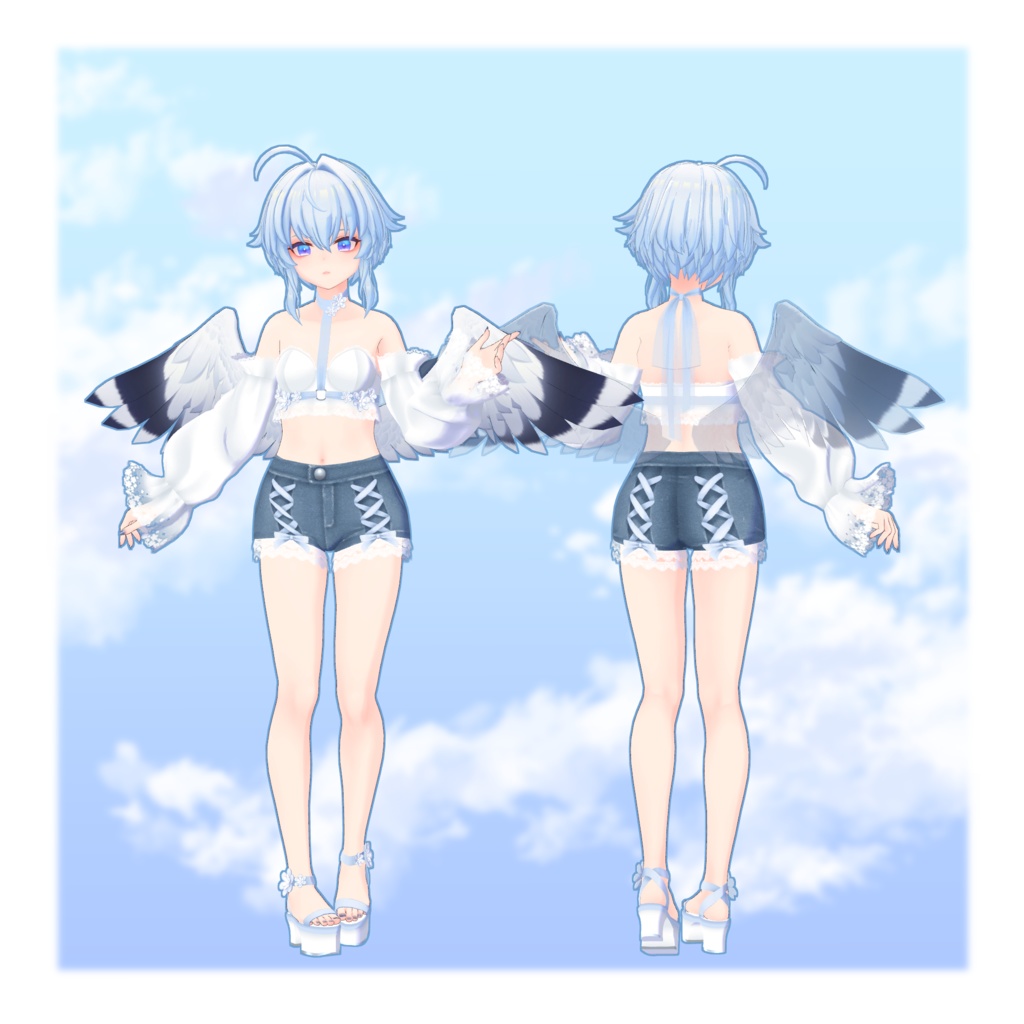 【スキニング済衣装】カジュアルサマー