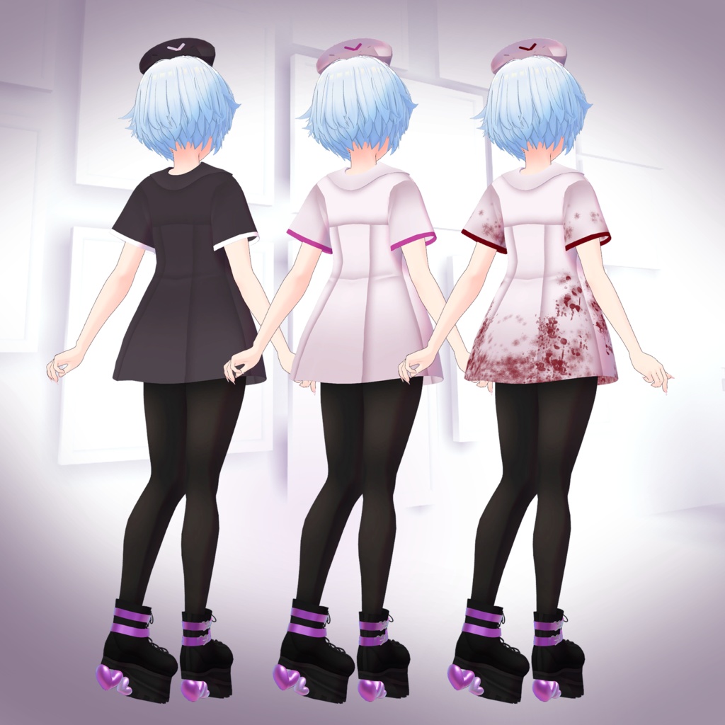 【スキニング済衣装】やみかわナース