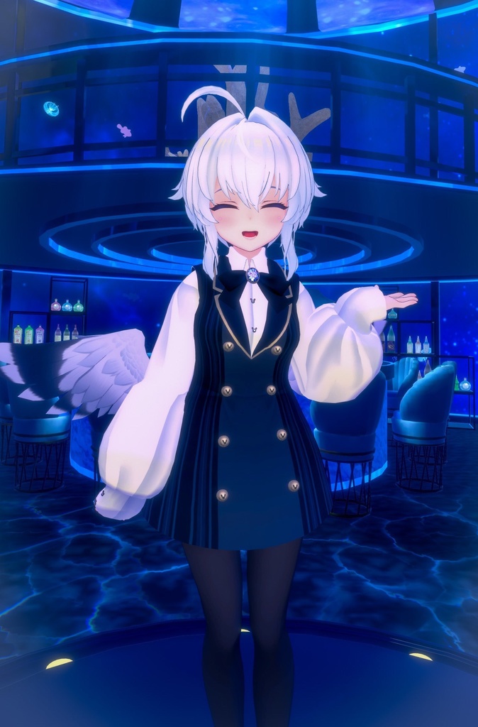 【スキニング済衣装】カフェ店員風制服