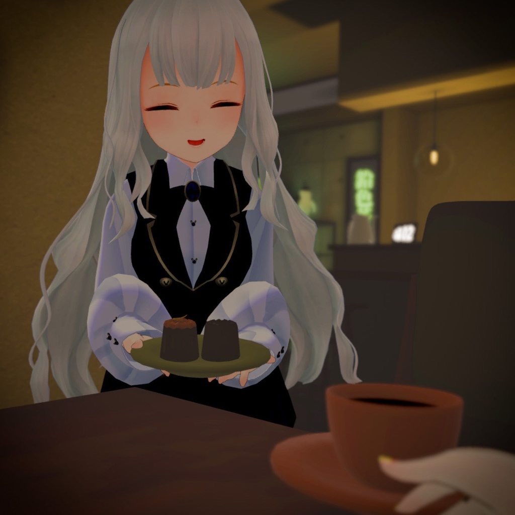 【スキニング済衣装】カフェ店員風制服