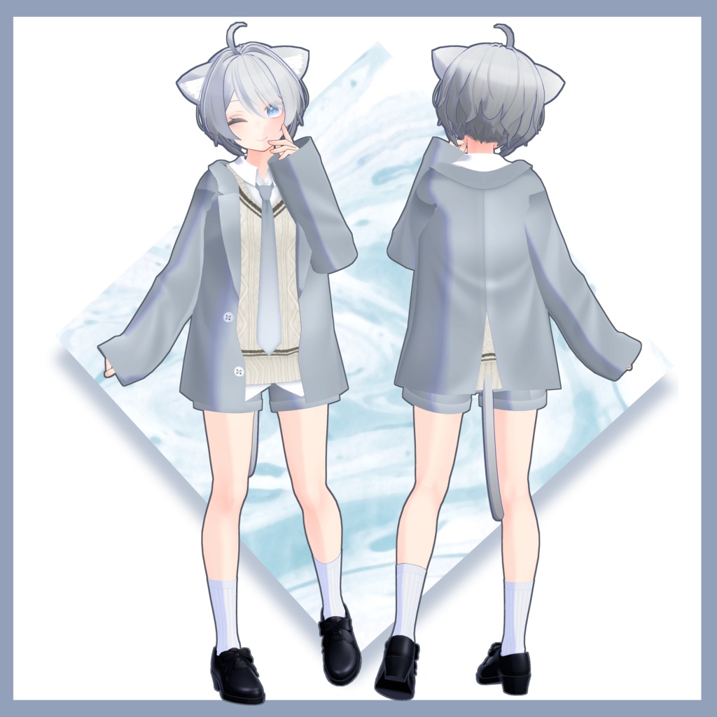 【スキニング済衣装】ジャケットセットアップ