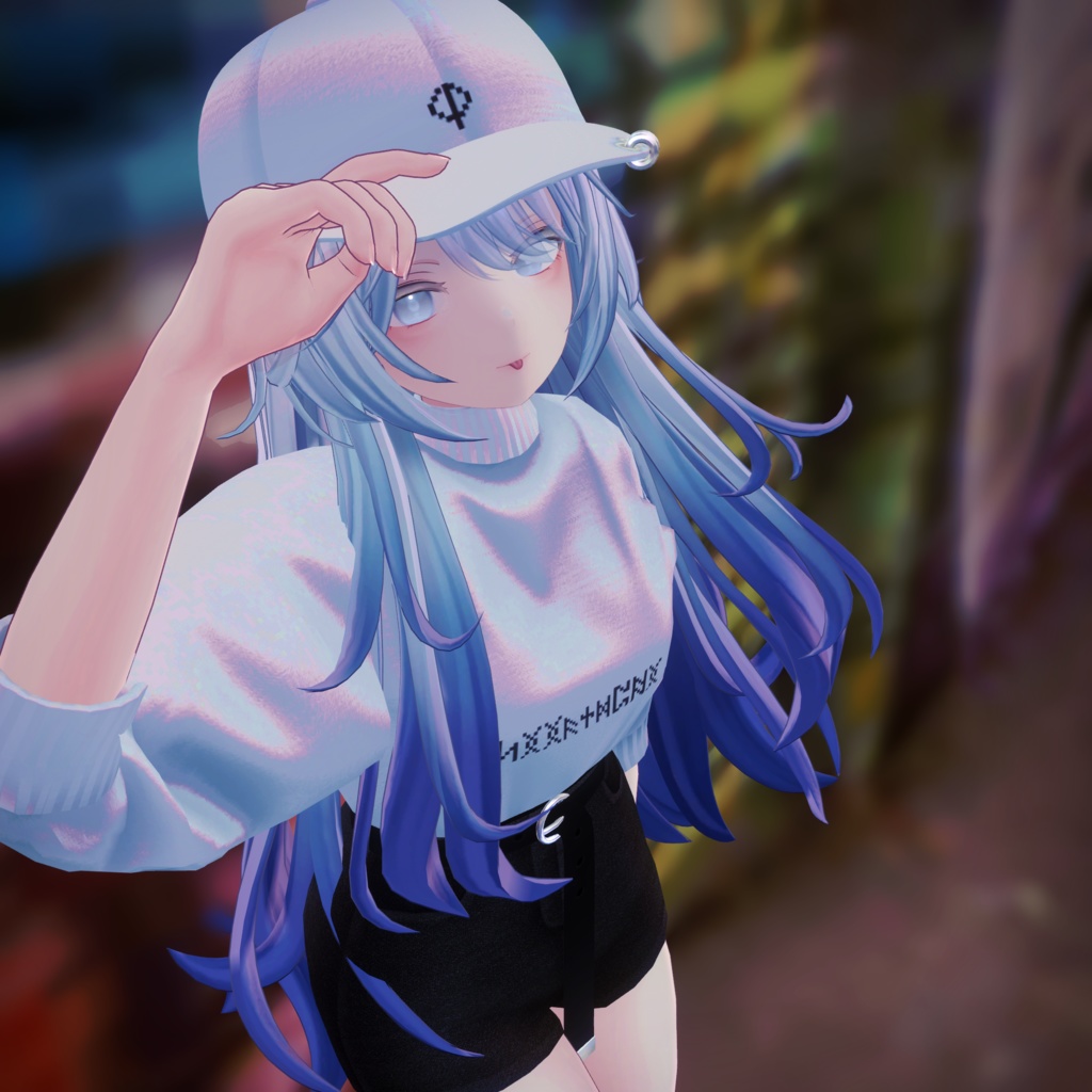 【スキニング済衣装】ビッグシルエットダンスウェアー