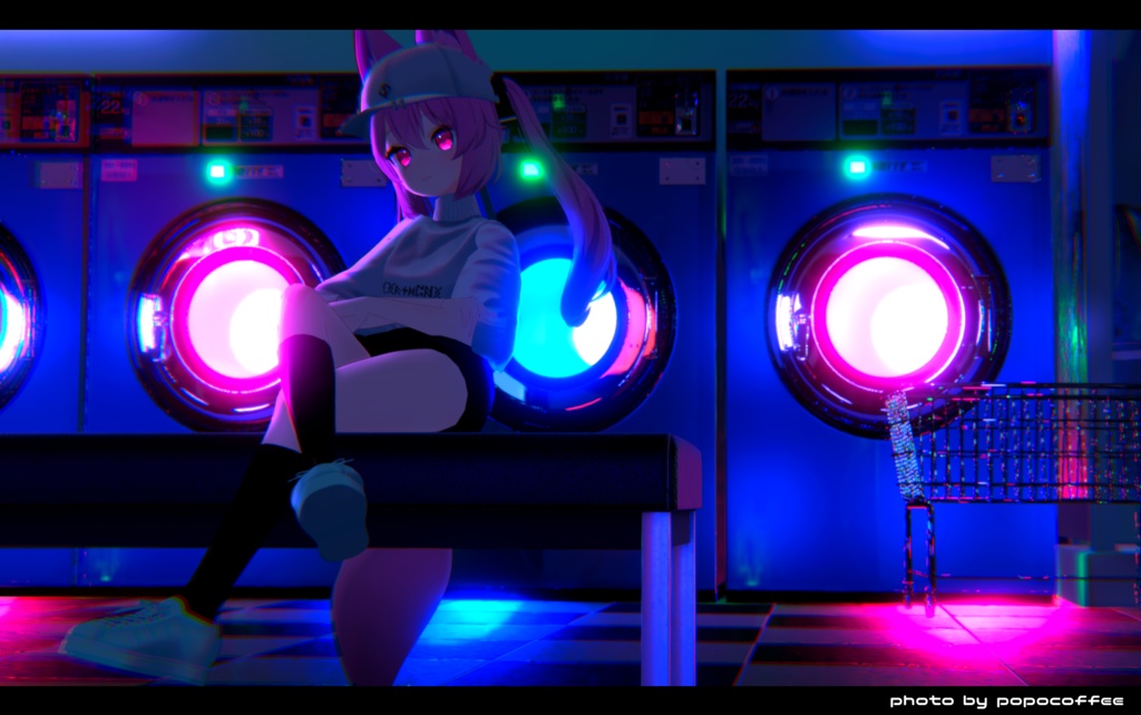 【スキニング済衣装】ビッグシルエットダンスウェアー