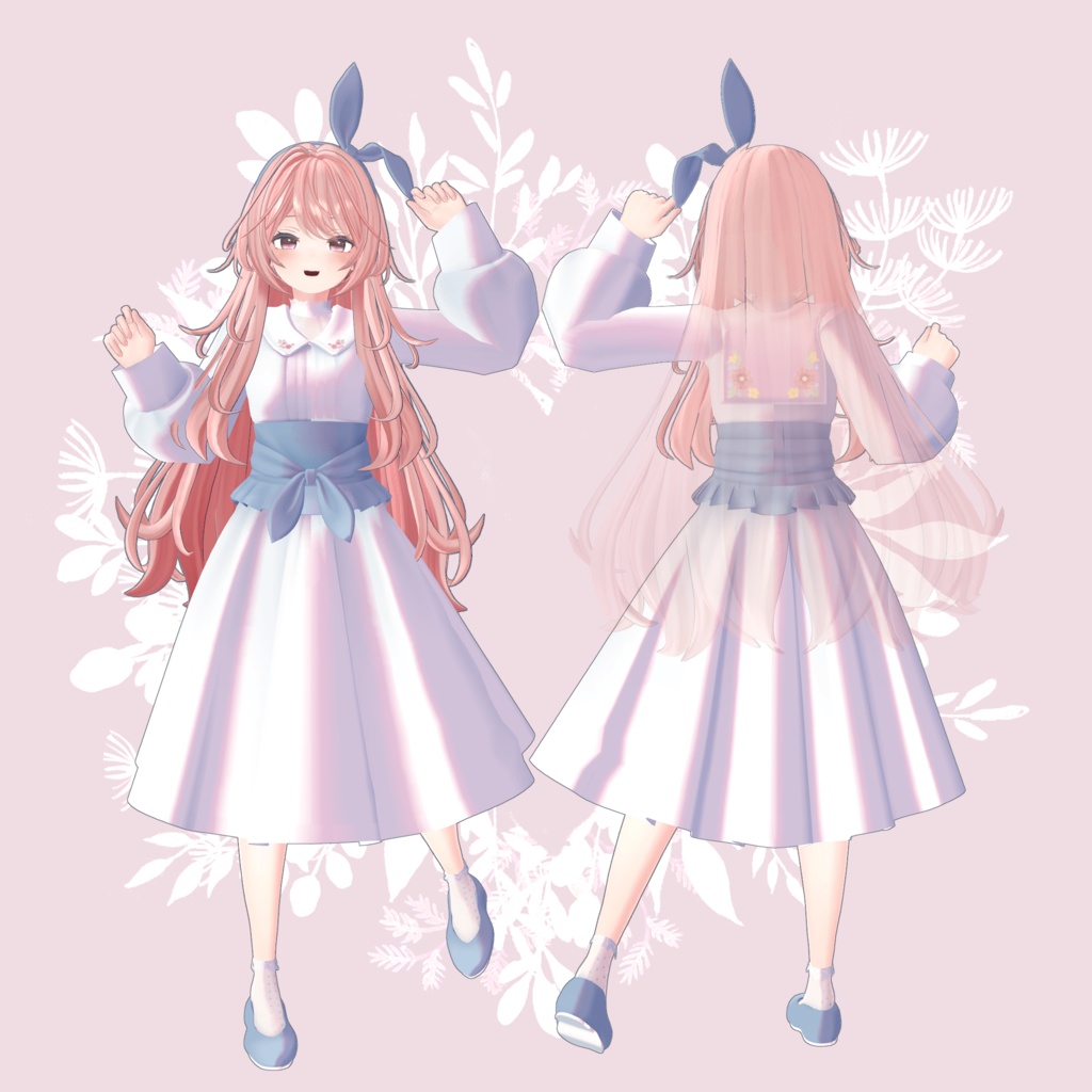 【スキニング済衣装】スプリングコーディネート