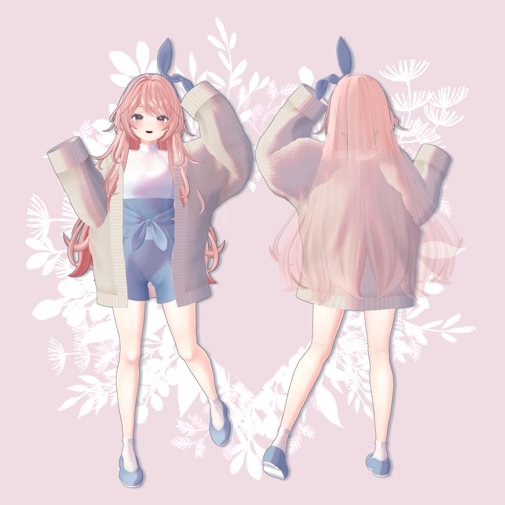 【スキニング済衣装】スプリングコーディネート