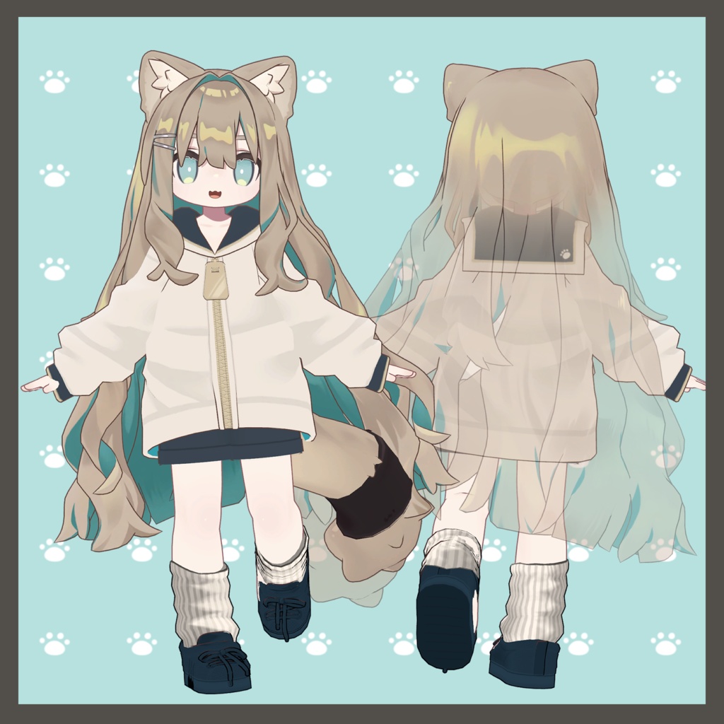 【スキニング済衣装】まめふれんずせーらー