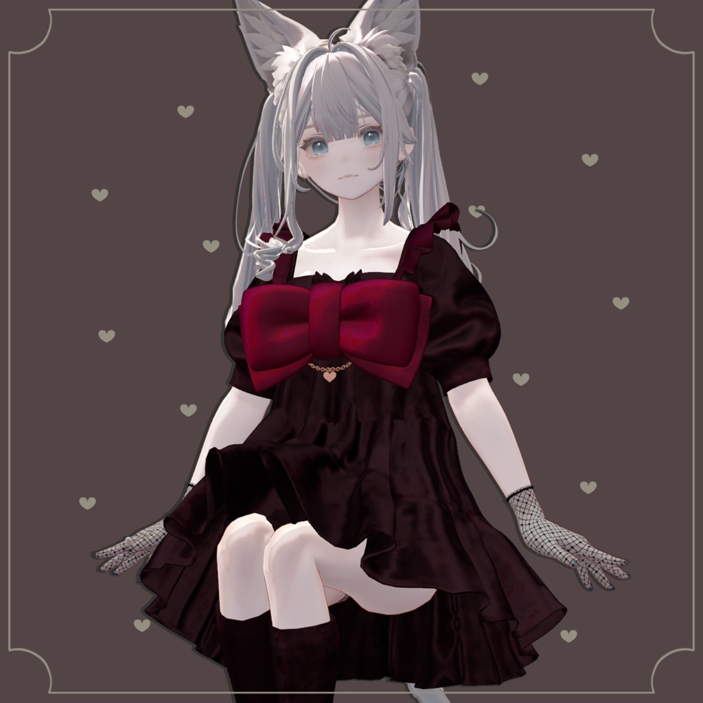 【ｽｷﾆﾝｸﾞ済衣装】リボンワンピース