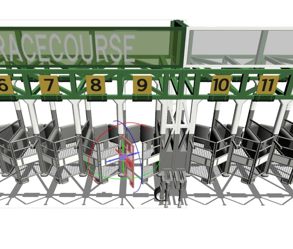 【クリスタ用/cs3o形式】発馬機/発バ機 ※競馬のスターティングゲート【3D素材】
