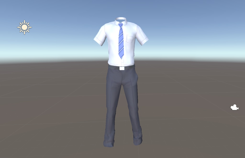 【3D】スラックスとワイシャツ(fbx/cs3c) / ClipStudio利用可