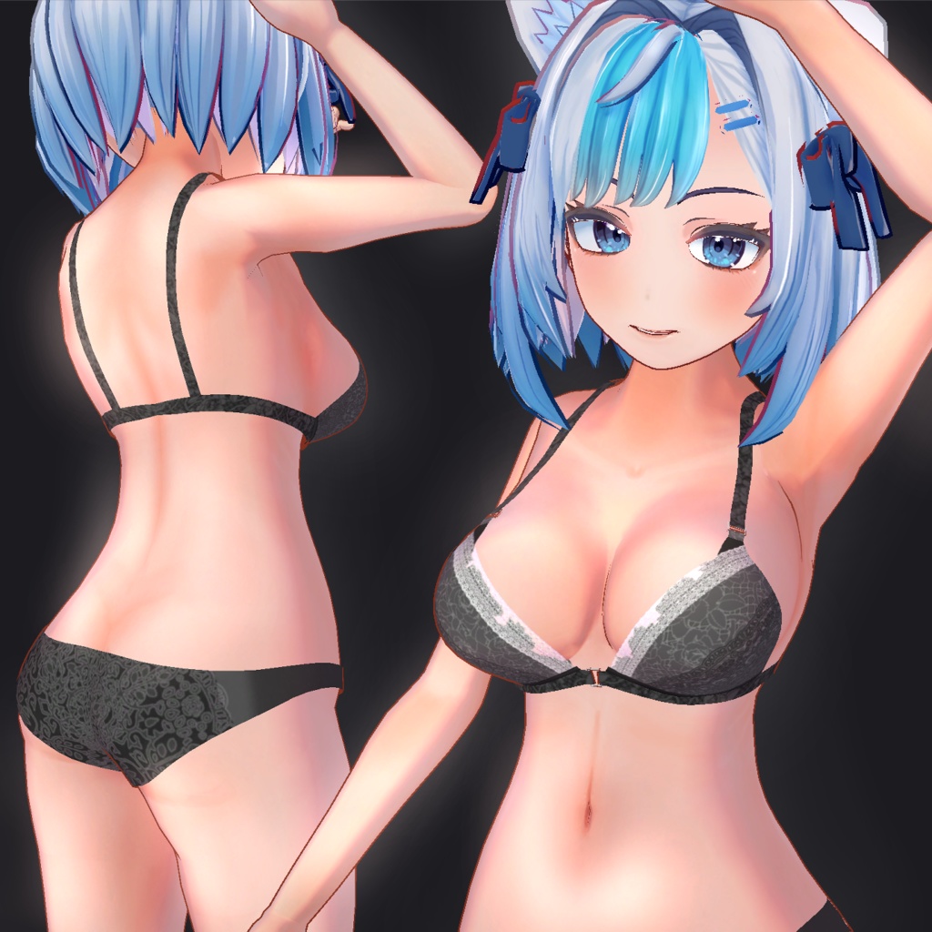 オリジナル3Dモデル「Artica-白熊アルティカ-」 PC・Quest対応