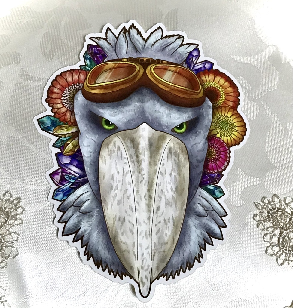 【ステッカー】ハシビロコウ