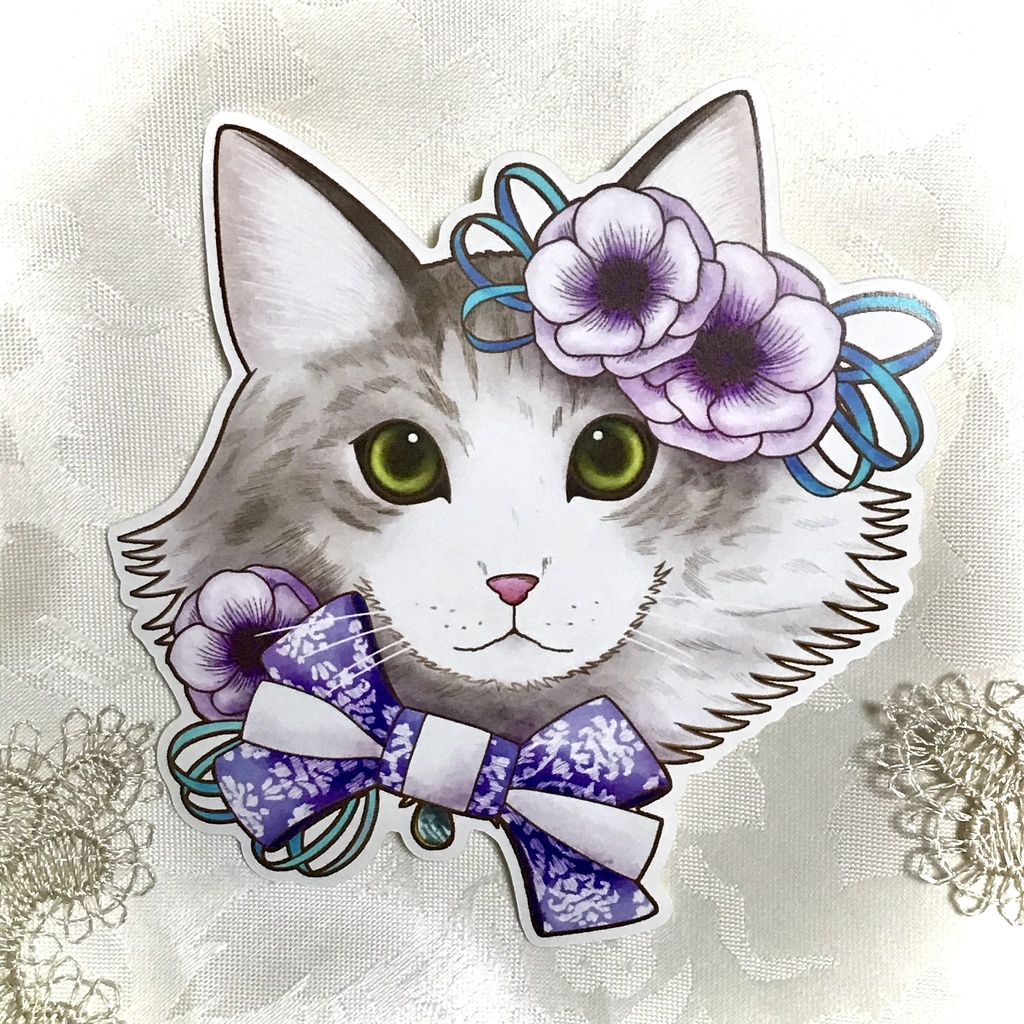 【ステッカー】ねこ