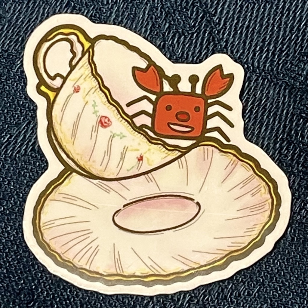 【高耐候 カニさんステッカー】