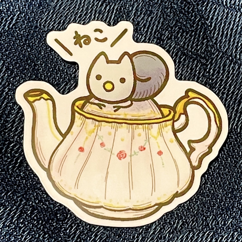 【高耐候 ＼ねこ／ステッカー】