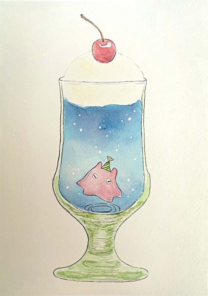 水彩画(額縁無し)