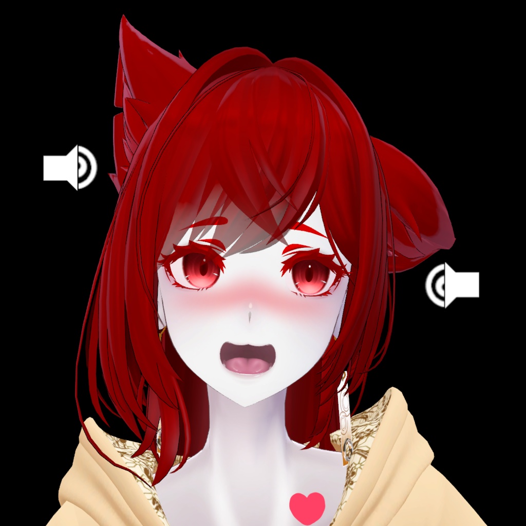 Contact ASMR Gimmick (ear rubs, pats, heartbeat, kissing, clapping) Modular Avatar 触りASMRギミック(耳をさする、なで、心臓の鼓動、キス、拍手)モジュラーアバター