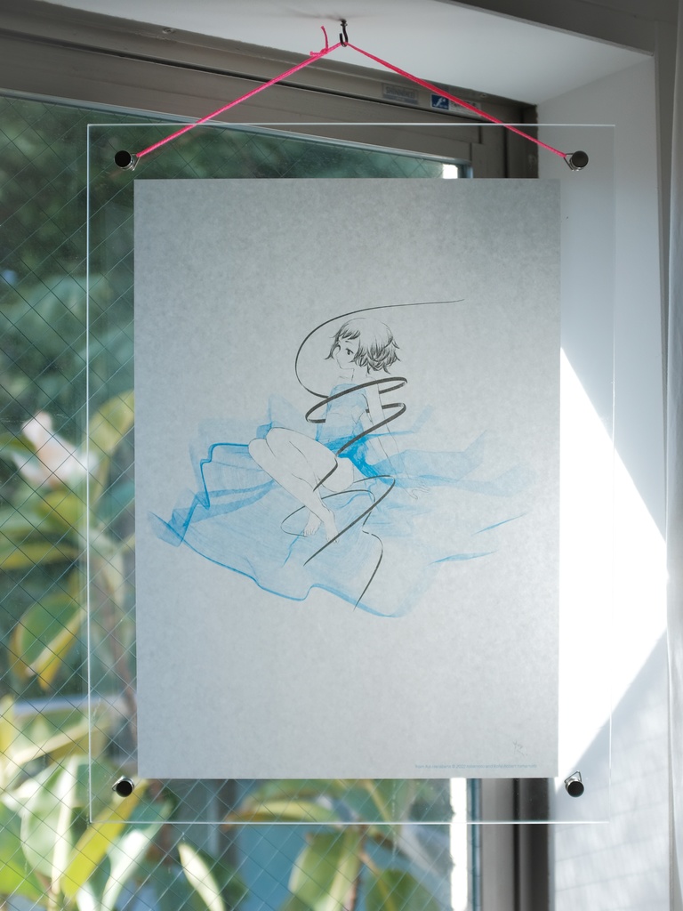 青い花々・A3リソグラフ 3種セット