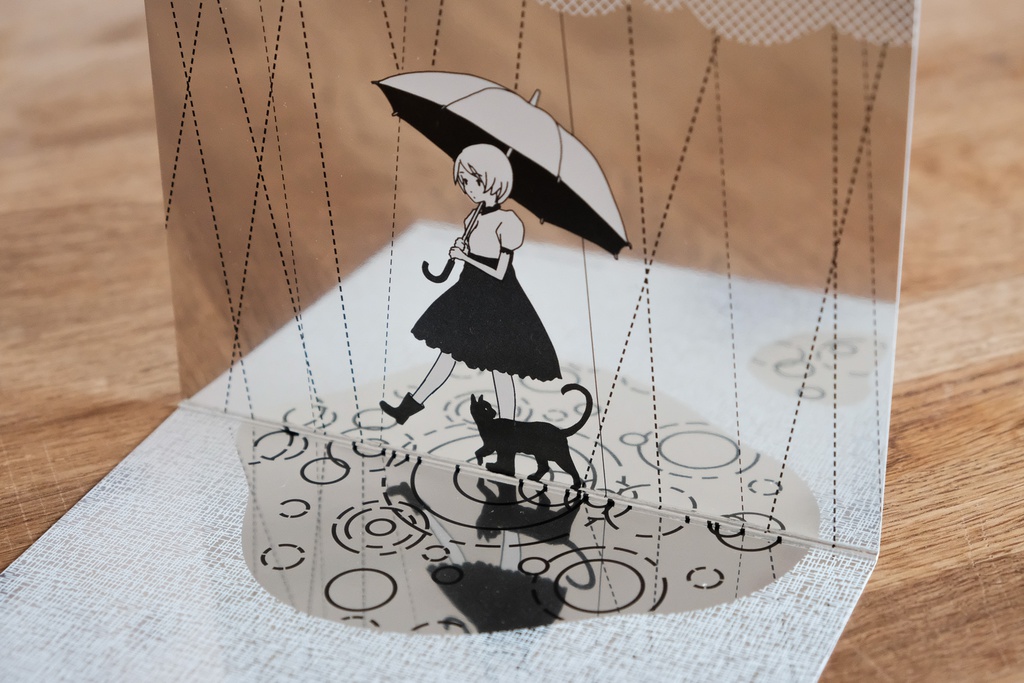 鏡と雨のヴィネットカード