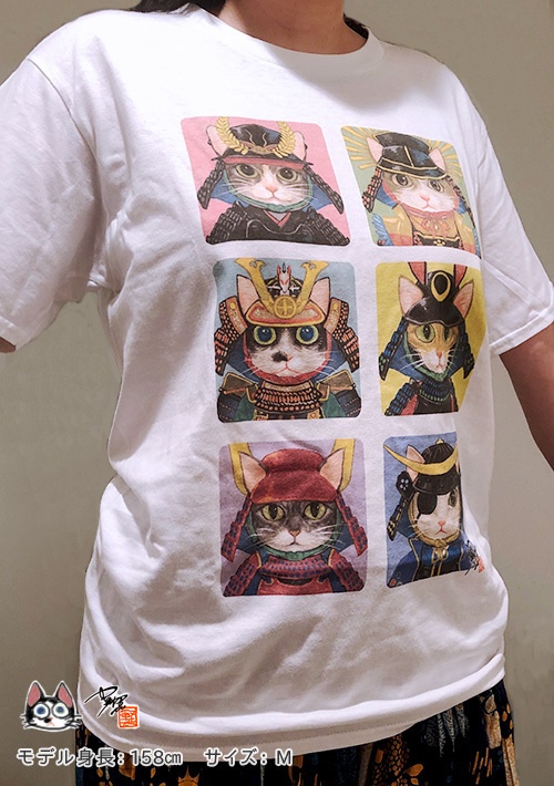 猫武将Tシャツ