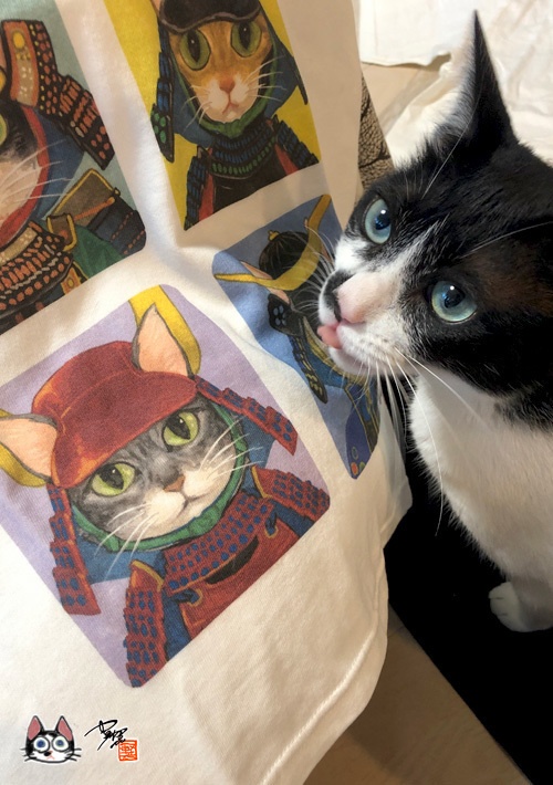 猫武将Tシャツ(レディースサイズ)