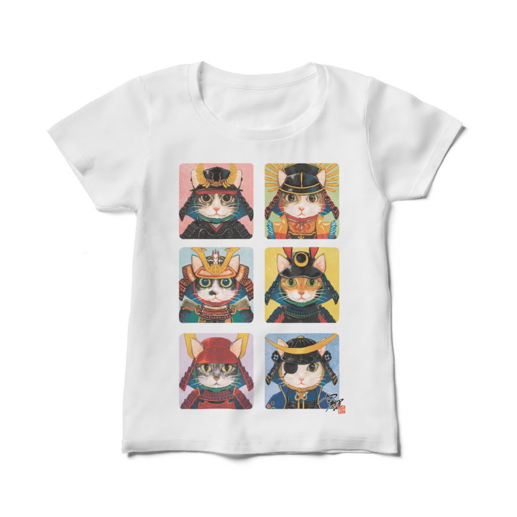 猫武将Tシャツ（レディースサイズ）