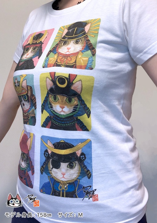 猫武将Tシャツ(レディースサイズ)