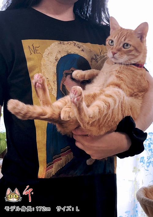 ネコンTシャツ(ブラック)